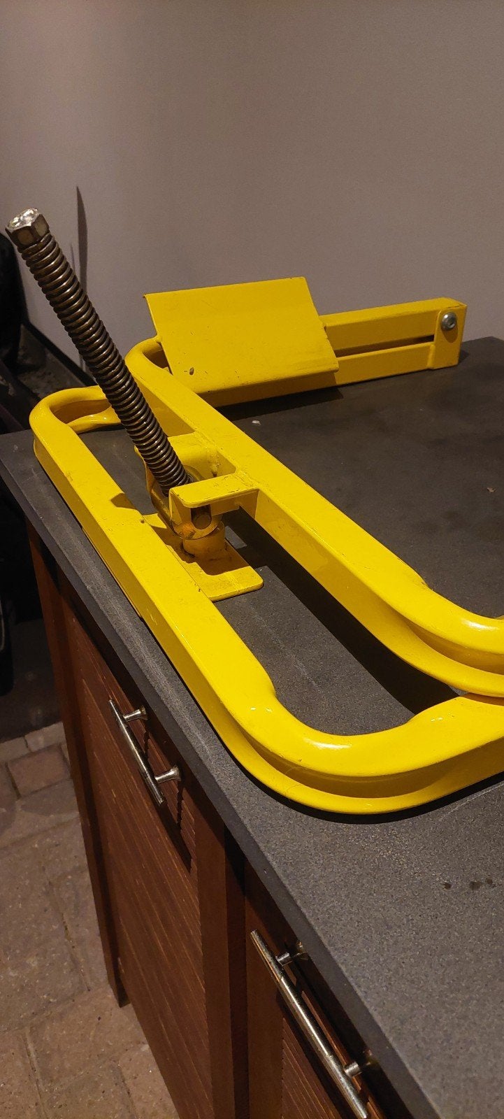 Aluminium Leveler voor Caravan - Geel, Caravans en Kamperen, Ophalen, Zo goed als nieuw