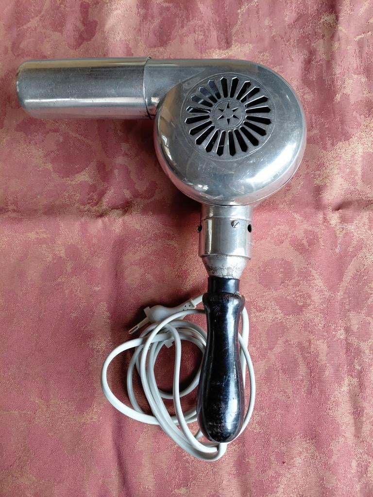 Vintage Föhn - Jaren '50/60 Haar Föhn 220 Volt, Ophalen of Verzenden