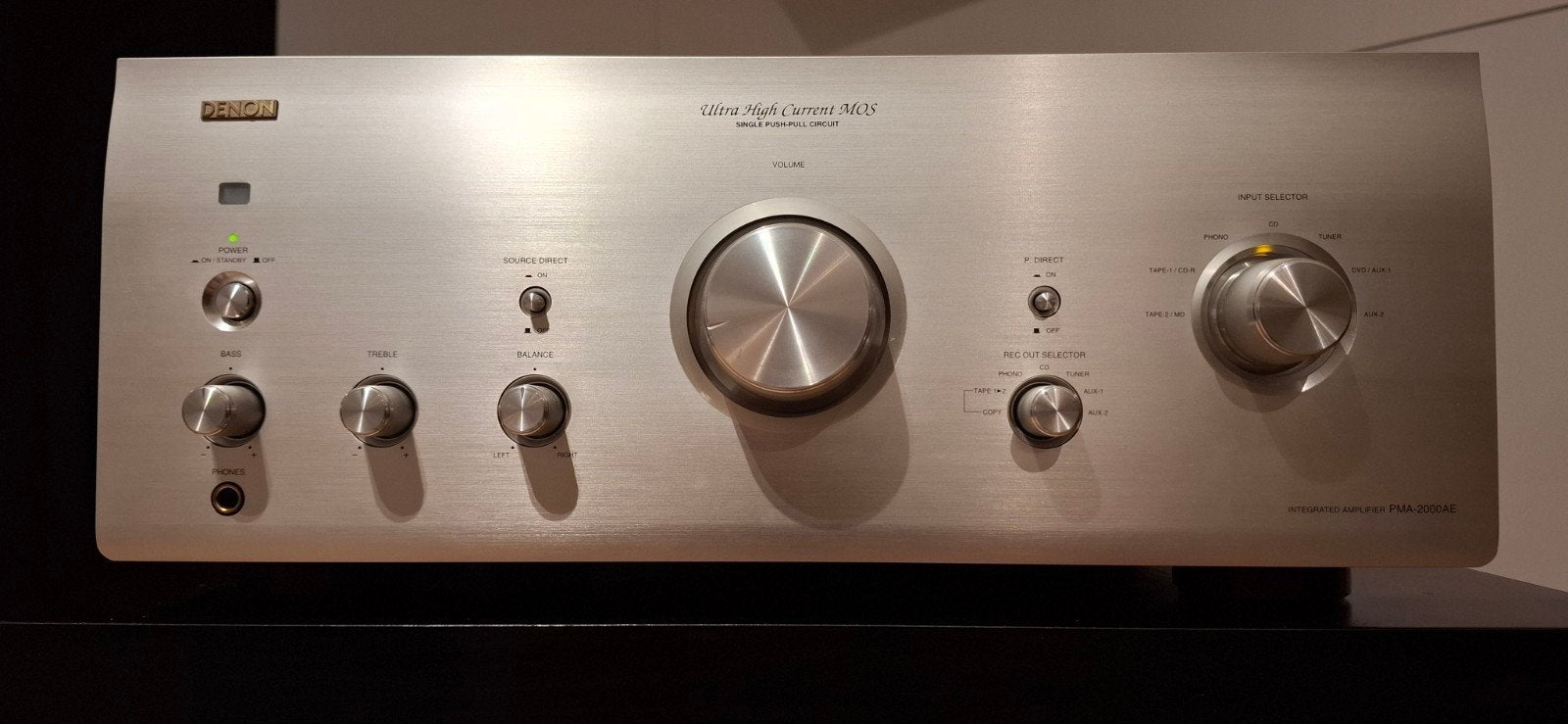 DENON PMA-2000AE geïntegreerde versterker - zilver, Gebruikt, Denon, Ophalen of Verzenden, 60 tot 120 watt