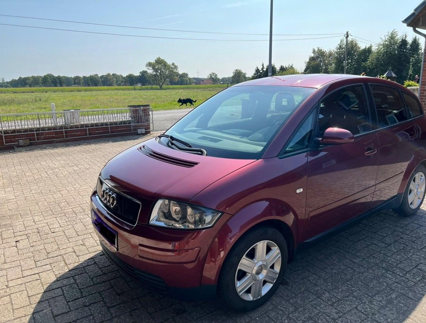 Audi A2 1,4 75PK kleur die je weinig ziet. 2e eigenaar, Stof, 4 cilinders, Handgeschakeld, Particulier