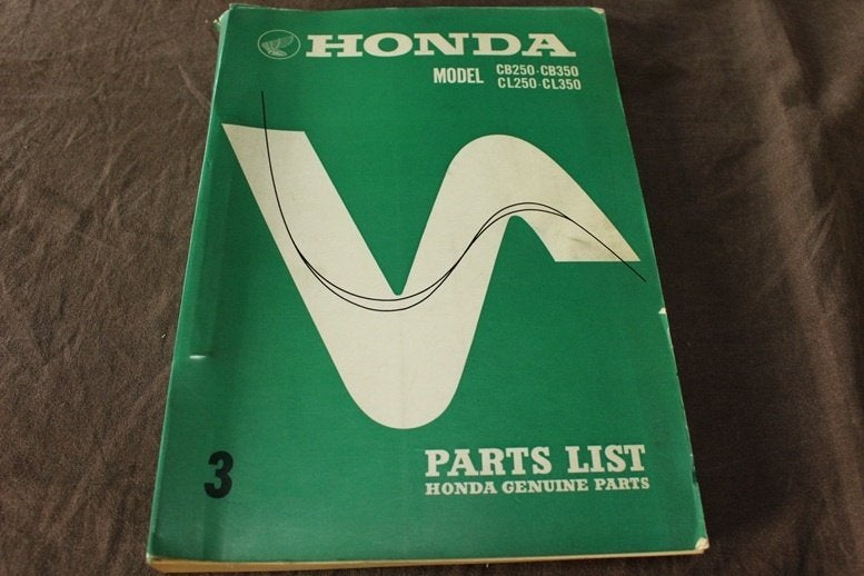 Honda CB250 CB350 CL250 CL350 1969  motorcycle parts list, Ophalen of Verzenden, Honda