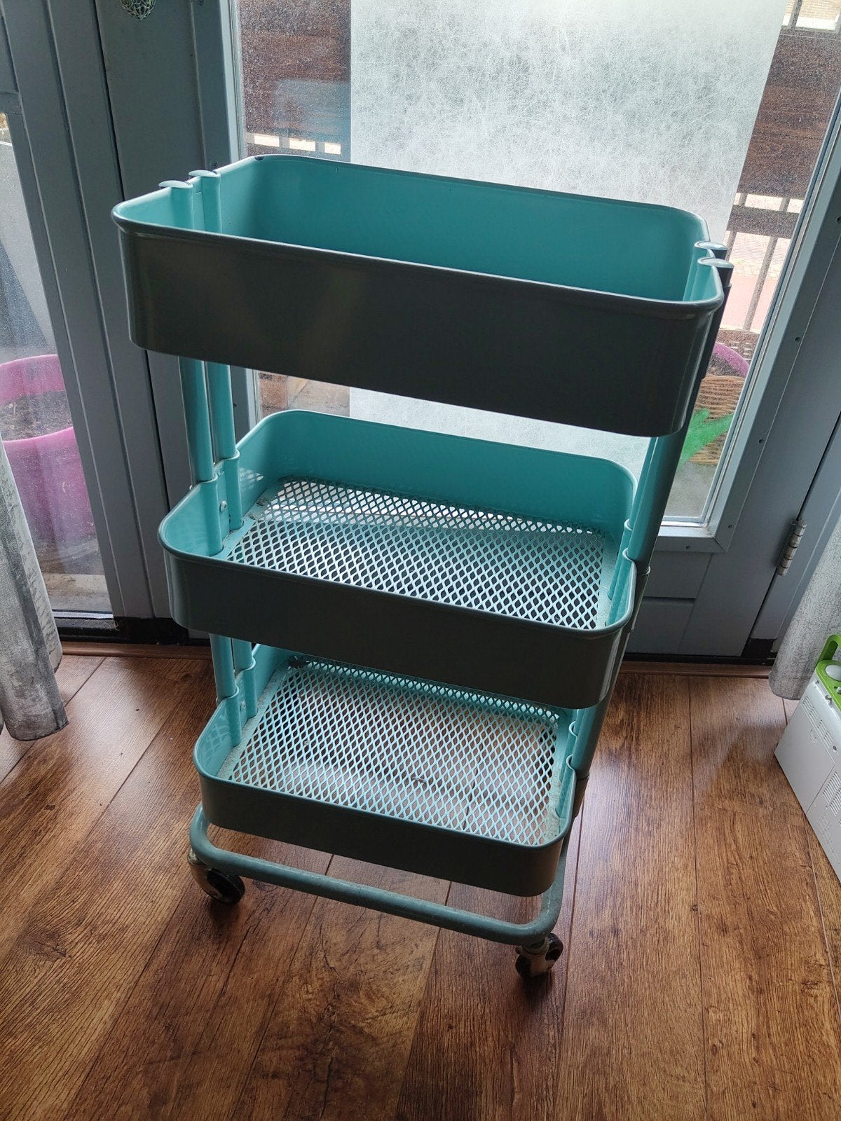 Trolley Ragstog turquoise kleur, Ophalen, Gebruikt