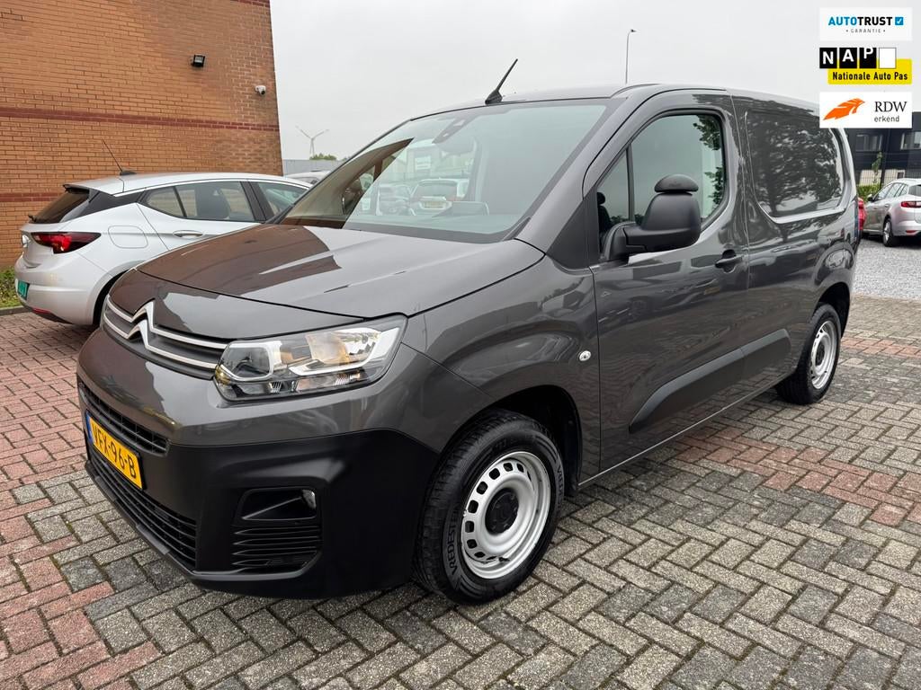 Citroen Berlingo 1.5 BlueHDI Club Euro 6, Apple carplay, L1H, Auto's, Bestelauto's, Voorwielaandrijving, Stof, Gebruikt, 4 cilinders