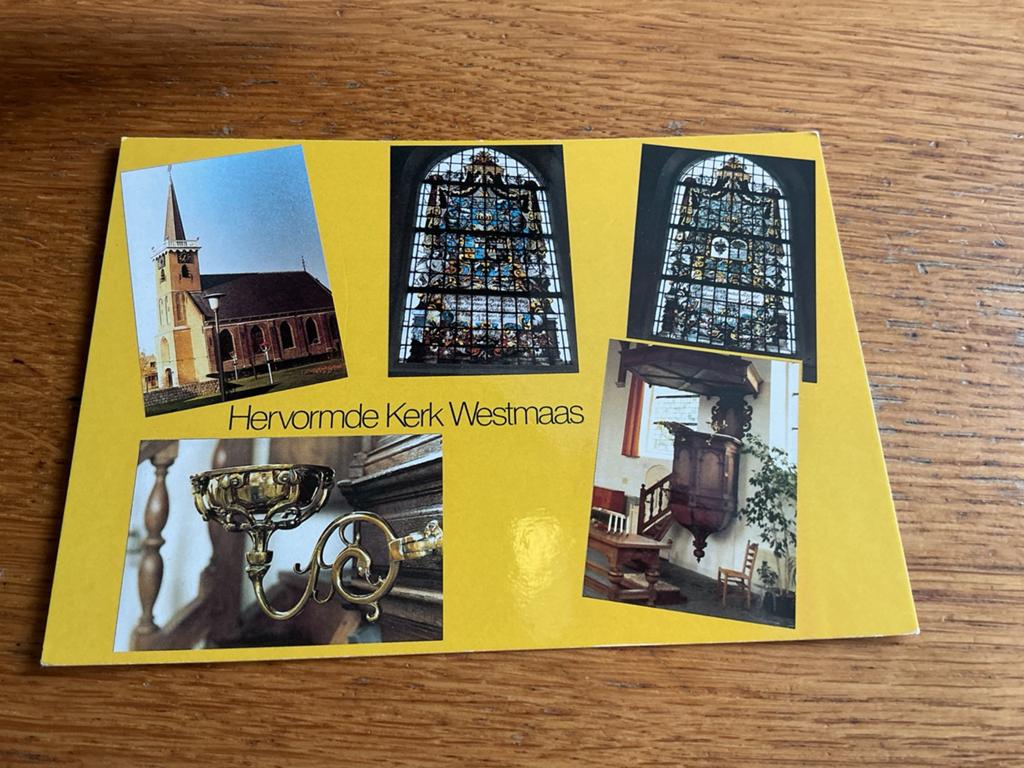 C3086 Westmaas  kerk, Verzamelen, Ansichtkaarten | Nederland, Ophalen of Verzenden