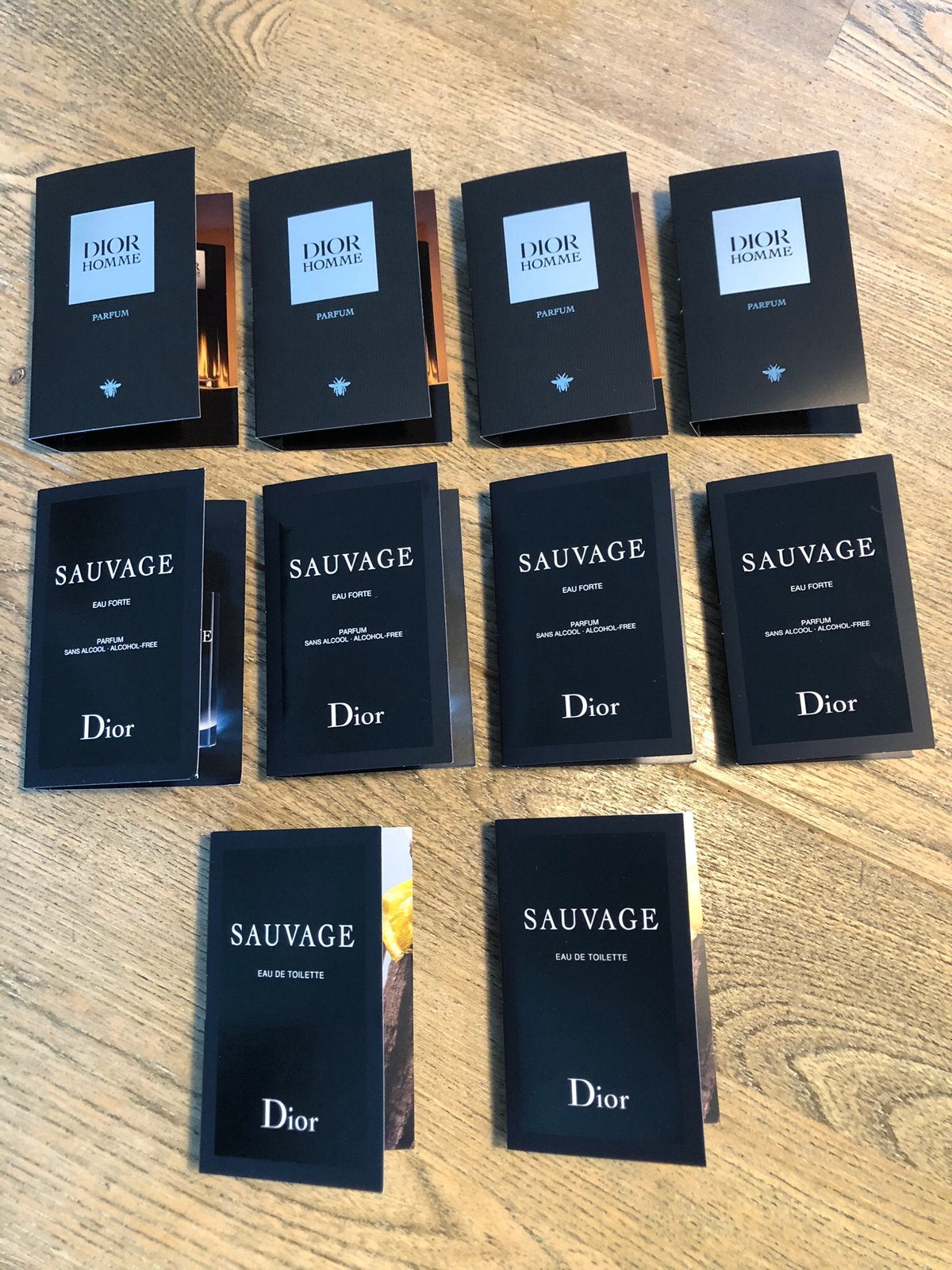 Sauvage/Dior Homme, 10 parfumsamples Heren., Ophalen of Verzenden, Nieuw