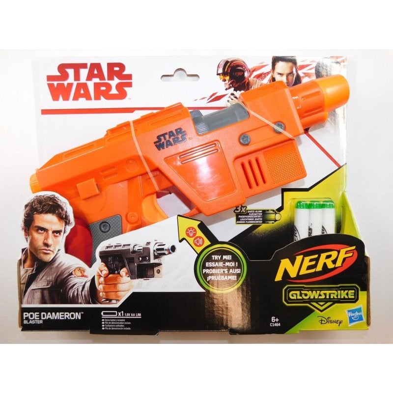 Nerf Star Wars Poe Dameron Blaster, Nieuw, Hasbro Europe, Info@hasbro.co.uk, 4 The Square  ⠀ ⠀Stockley Park  ⠀ ⠀UB11 1ET ⠀UXBRIDGE  ⠀ ⠀Verenigd Koninkrijk