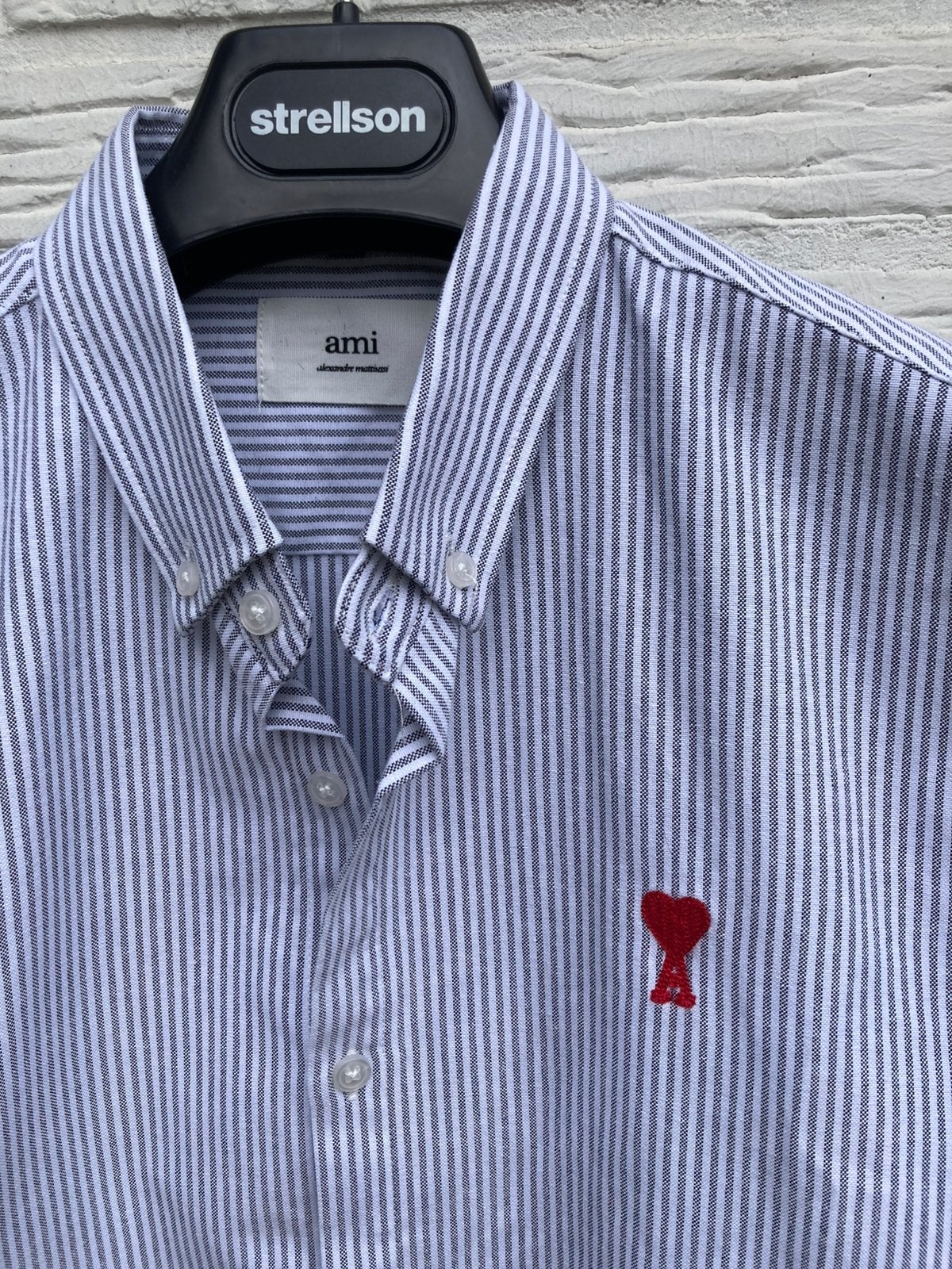 Ami Paris shirt maat L, Kleding | Heren, Ophalen of Verzenden, Nieuw, Wit, Halswijdte 39/40 (M)