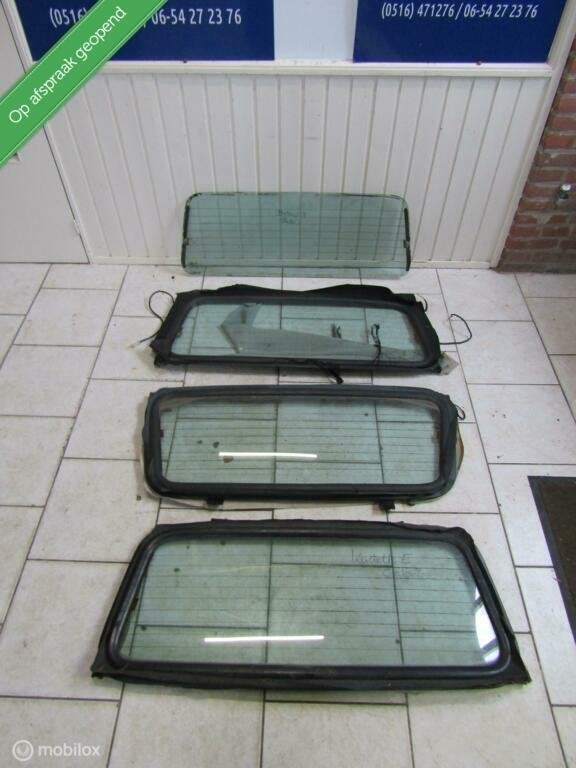 Achterraam opel kadett E cabrio, Auto-onderdelen, Gebruikt, Opel, Ophalen of Verzenden, Opel