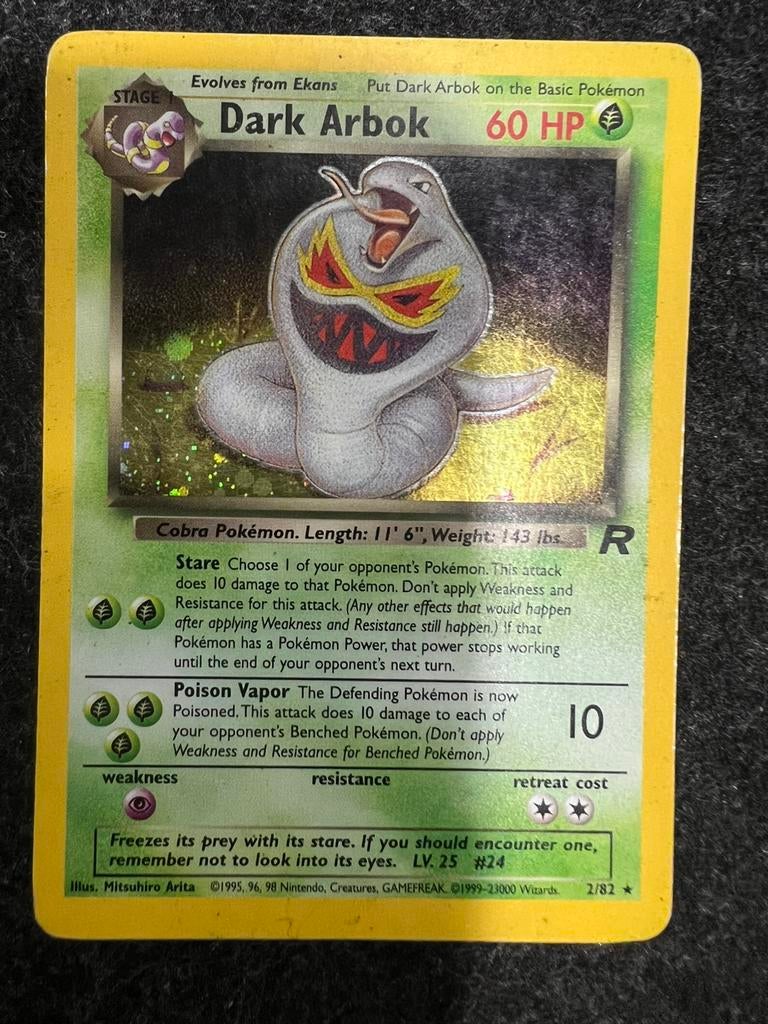 Dark Arbok Holo Team Rocket #2/82, Ophalen, Zo goed als nieuw