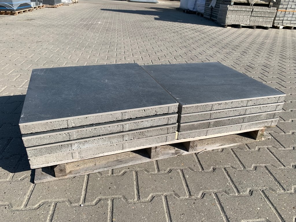 Terrastegel 60x60 keramiek op beton Siena Antracit - J&W 33, Tuin en Terras, Ophalen, Keramiek, Nieuw, Minder dan 5 m²