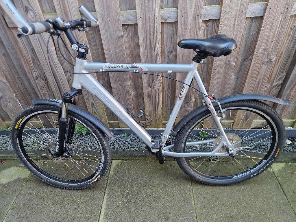 Gazelle Impulsen MTB herenfiets, 61cm.framemaat, 28inch., Ophalen, Versnellingen, Zo goed als nieuw, 61 tot 65 cm