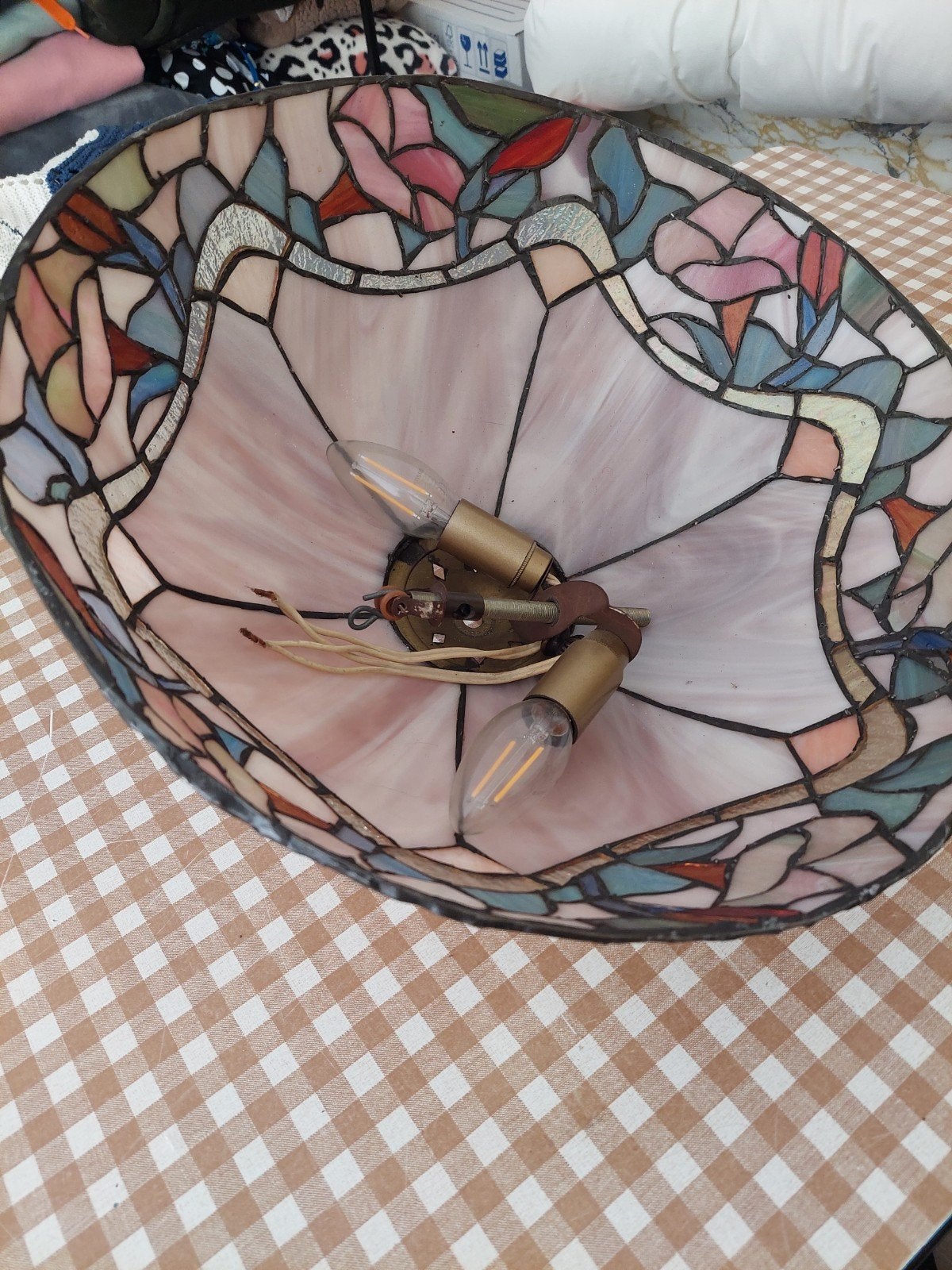 Tiffany plafondlamp, Ophalen, Zo goed als nieuw