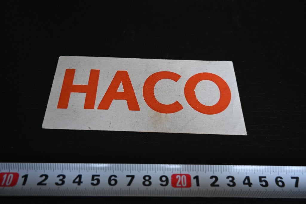 sticker HACO, Ophalen of Verzenden, Zo goed als nieuw