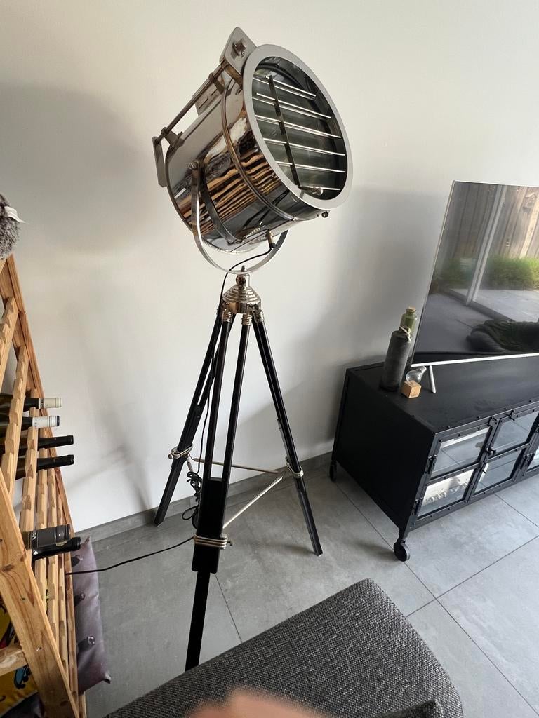 Vintage Filmspot Lamp - ca. 1.70m hoog, Ophalen, Gebruikt, Metaal, 150 tot 200 cm