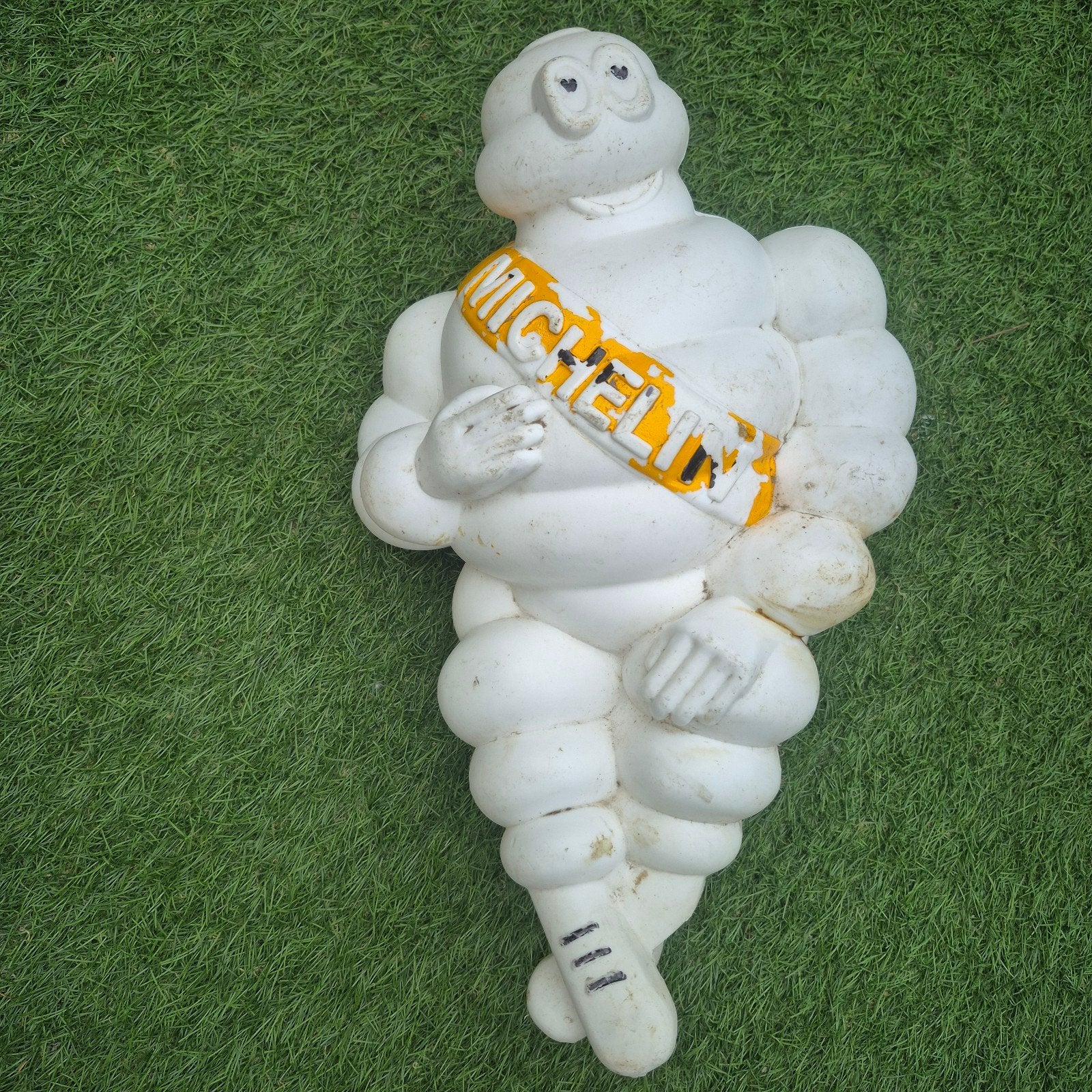 Vintage Michelin Bibendum Beeld - Decoratie Garage/Mancave, Ophalen, Gebruikt, Auto's