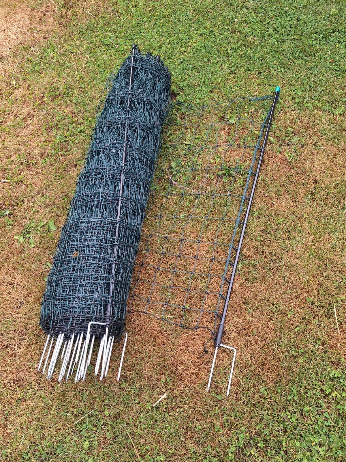 Pluimveenet 50 meter, 112 cm hoog, 16 palen, Tuin en Terras, Gaas en Draad, Ophalen of Verzenden, Nieuw, 20 meter of meer, Gaas