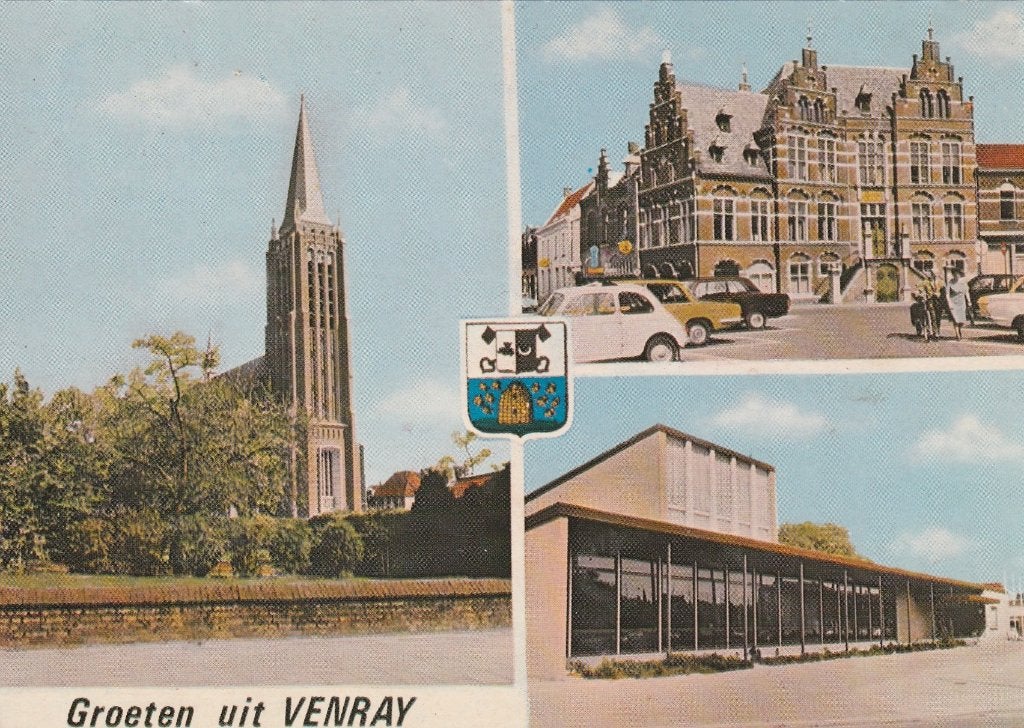 VENRAY Kerk Raadhuis Fiat 500 Groeten, Verzenden, 1960 tot 1980, Ongelopen, Limburg