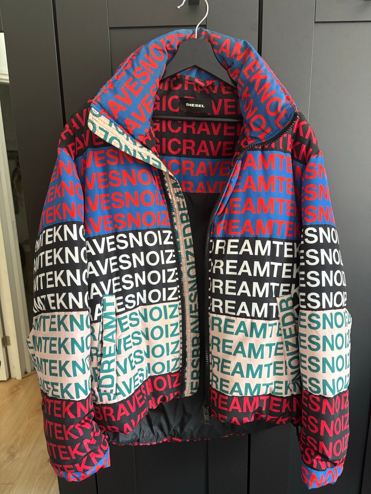 Diesel Puffer Jacket Maat S, Ophalen of Verzenden, Gedragen, Maat 46 (S) of kleiner, Meerkleurig