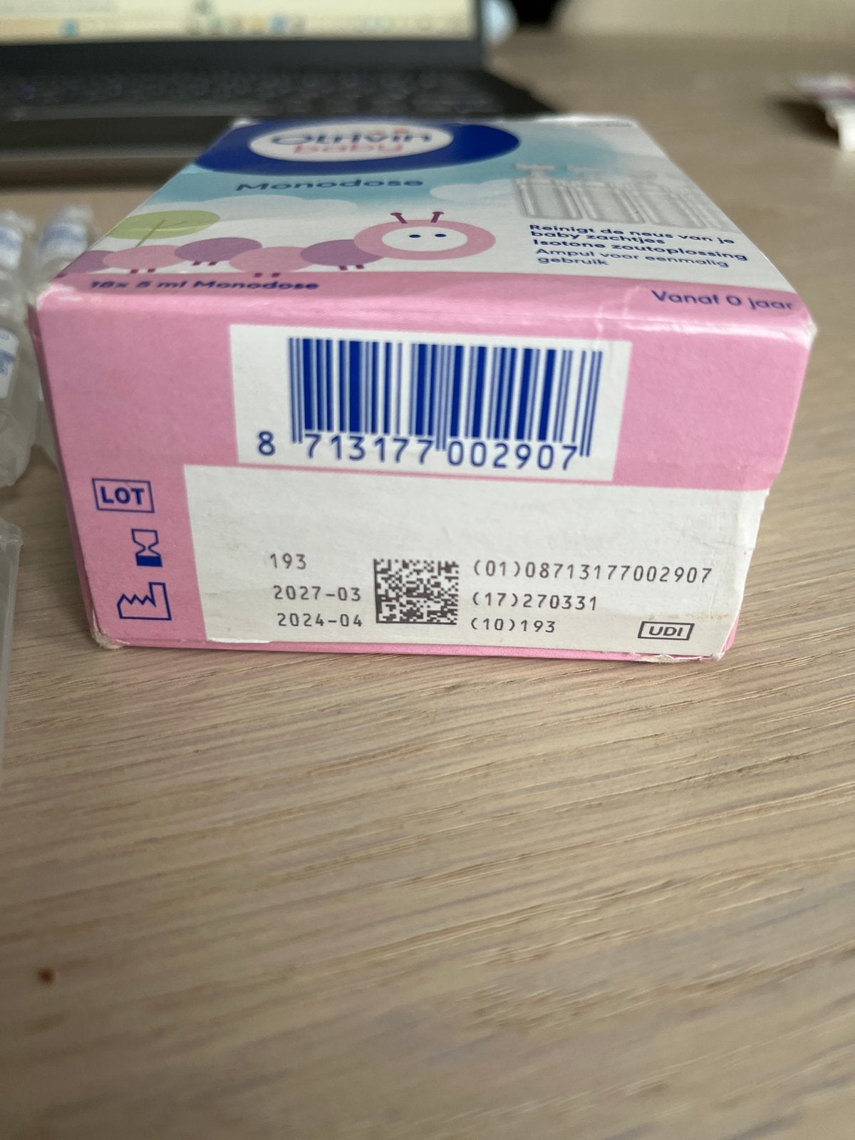 Otrivin Baby Monodose Zoutoplossing Neusspray 17 stukd, Ophalen of Verzenden, Nieuw