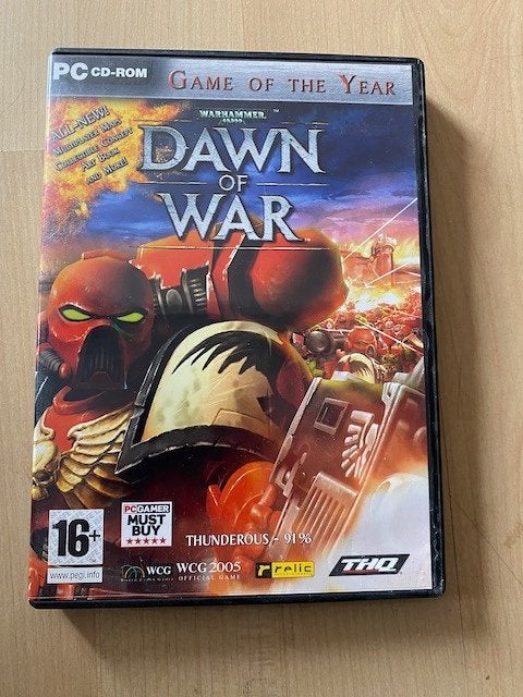Warhammer 40k Dawn of War -- PC, Spelcomputers en Games, Gebruikt, Vanaf 18 jaar, Shooter, 1 speler