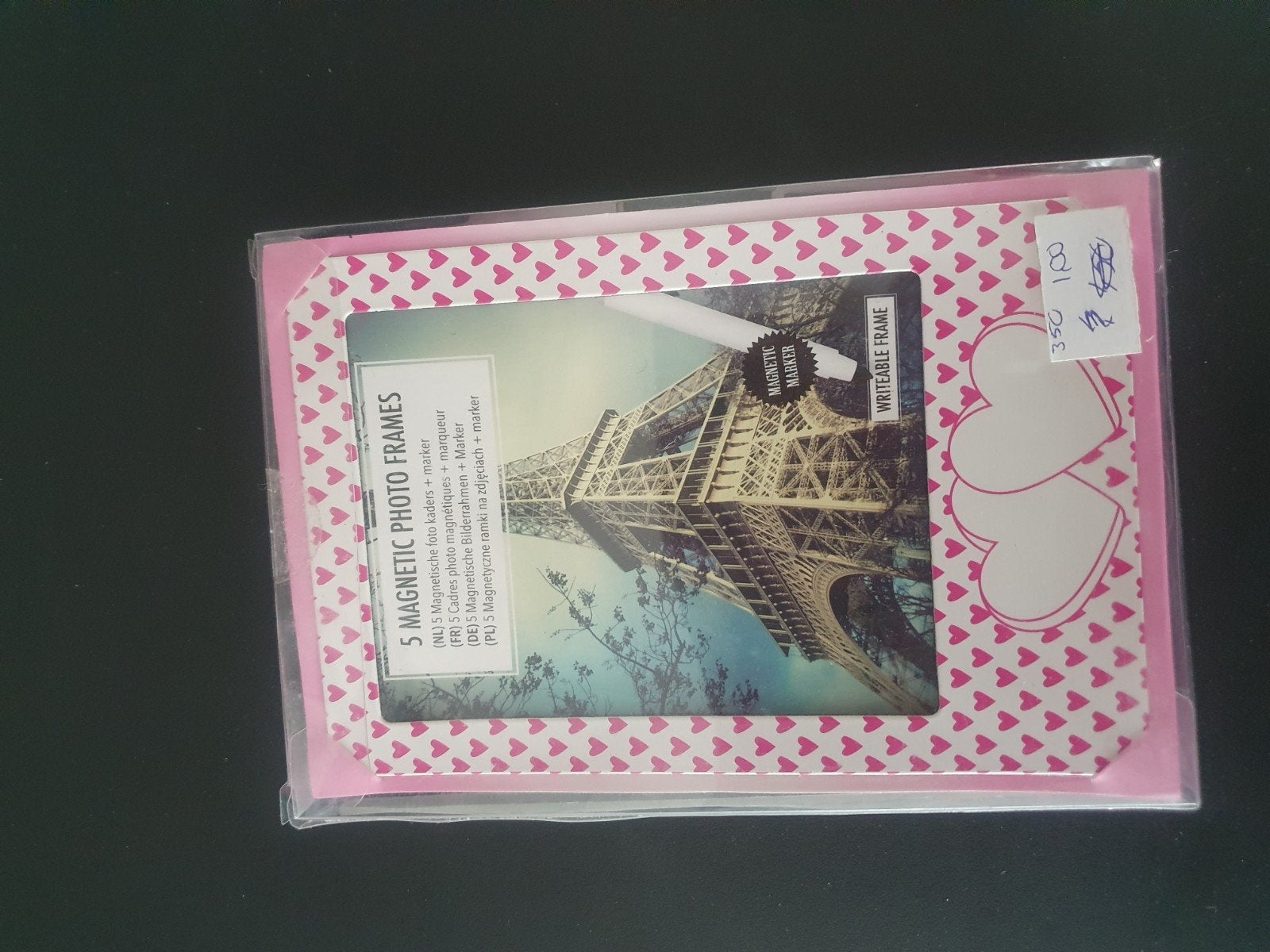 Nieuwe set van 5 magnetische fotolijsten met marker, Ophalen of Verzenden, Nieuw