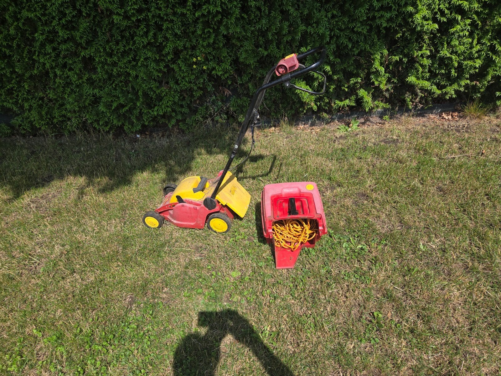 Wolf-Garten 2.32 E-1 elektrische grasmaaier met verlengsnoer, Tuin en Terras, Grasmaaiers, Gebruikt, Elektrische grasmaaier, 30 t/m 39 cm