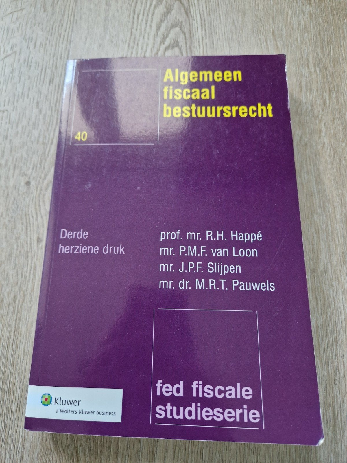 Algemeen Fiscaal Bestuursrecht, Ophalen of Verzenden, Alpha, Zo goed als nieuw, WO