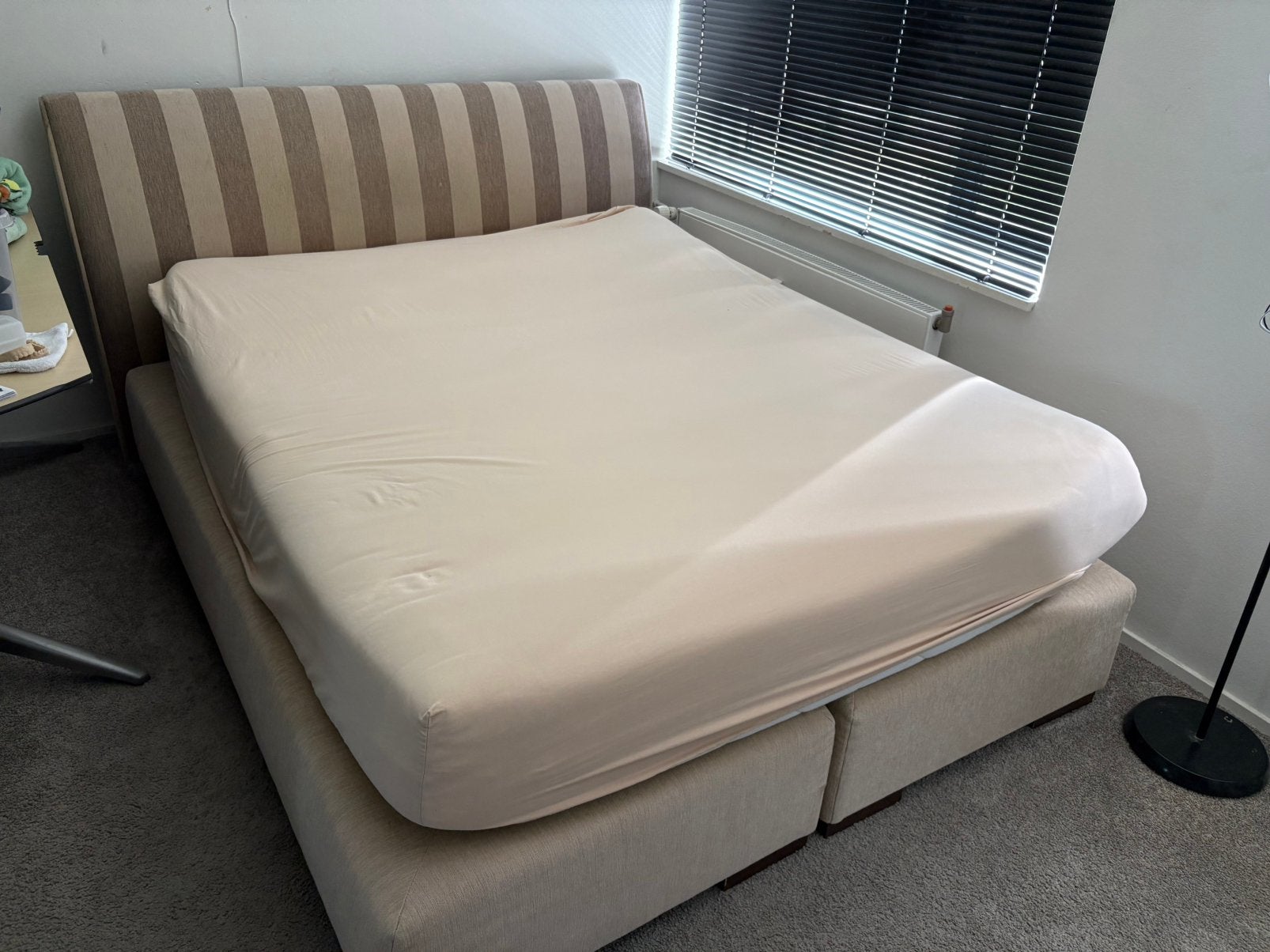 In goede staat boxspring., Ophalen, Gebruikt, Tweepersoons, 140 cm
