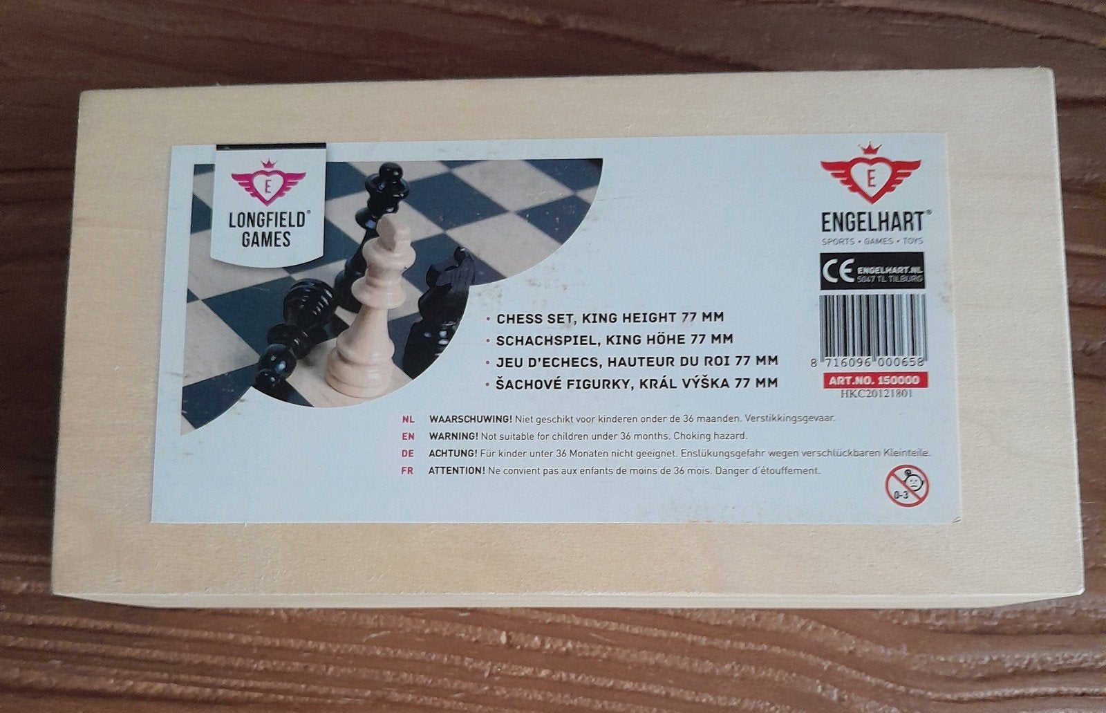 ENGELHART Schaakstukken, Ophalen of Verzenden, Gebruikt, Longfield Games
