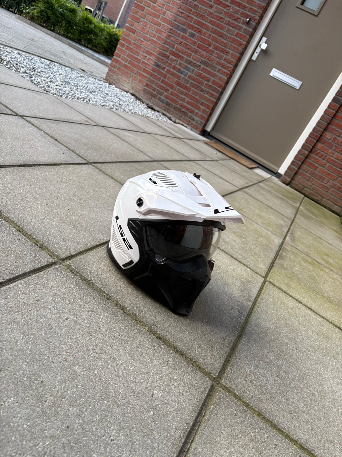 Ls2 crosshelm, Fietsen en Brommers, Brommerhelmen, Ophalen of Verzenden, Zo goed als nieuw, Extra small of kleiner