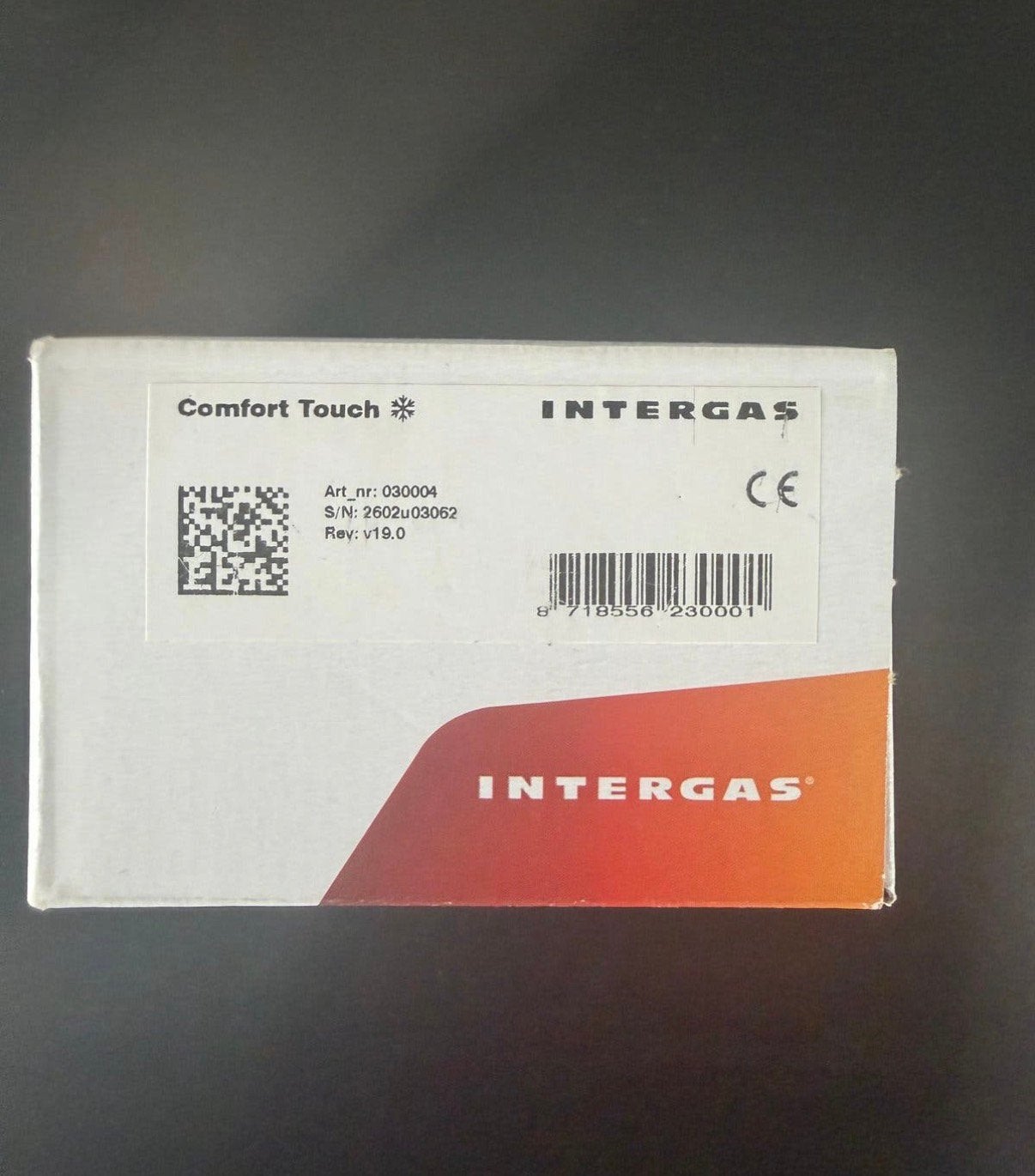 Intergas Comfort Touch thermostaat wit 030004 – nieuw, Doe-het-zelf en Verbouw, Thermostaten, Ophalen of Verzenden, Nieuw
