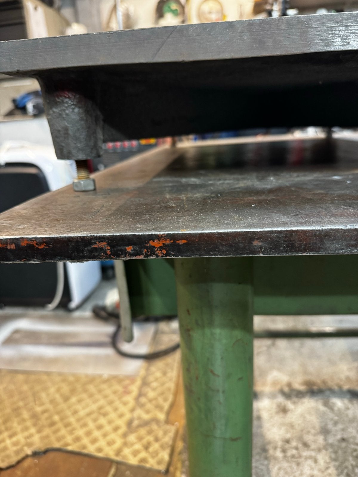 Stalen Vlaktafel 800x495mm met M8/M12 gaten, Ophalen, Gebruikt