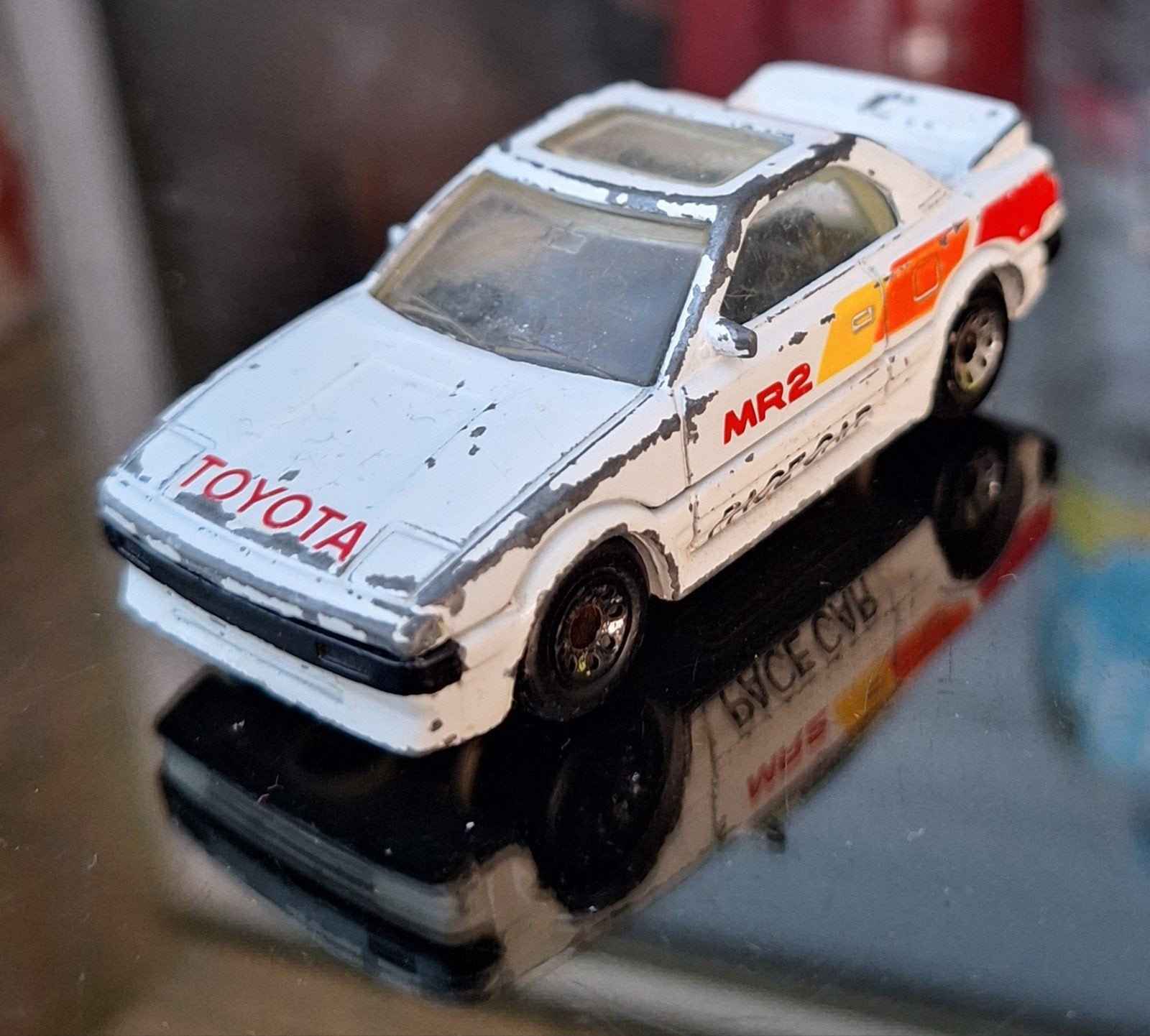 Matchbox toyota mr2 1986, Ophalen of Verzenden, Gebruikt, Auto