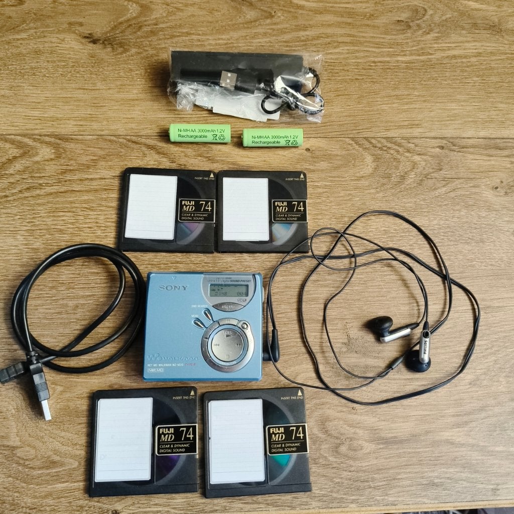 Sony NETMD MZ-N510 TYPE-S complete set, Ophalen of Verzenden, Minidisc-recorder