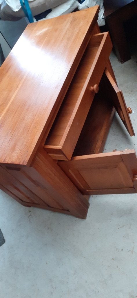 Televisiekast, Huis en Inrichting, Ophalen, Gebruikt, 100 tot 150 cm, Eikenhout
