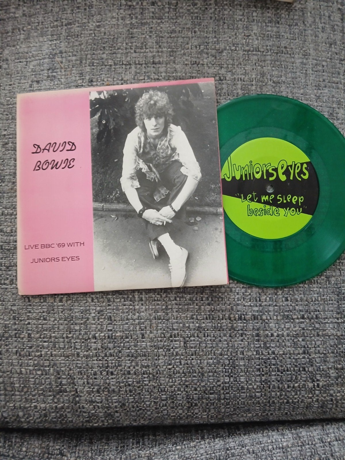 DAVID BOWIE - Live BBC 69 with Junior Eyes ( 7 single Gem ), Gebruikt, 7 inch, Colored vinyl, Ophalen of Verzenden