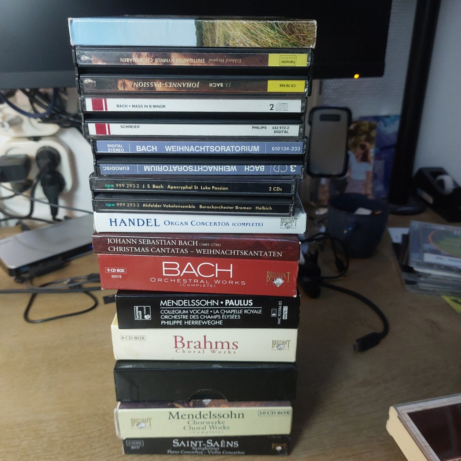 65 Klassieke CD's: Bach, Brahms, Mendelssohn, Ophalen of Verzenden