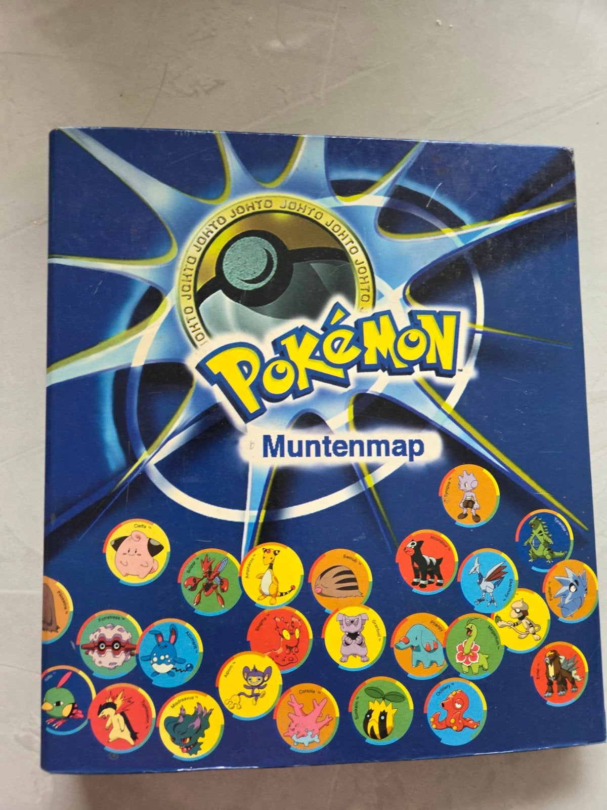Pokémon Muntenmap Johto met 48 munten, Ophalen of Verzenden, Gebruikt, Overige typen