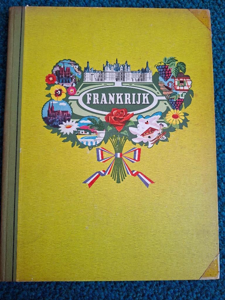 Frankrijk, boek, Douwe Egberts 1958, Boeken, Prentenboeken en Plaatjesalbums, Ophalen of Verzenden, Gelezen, Piet Bakker, Plaatjesalbum