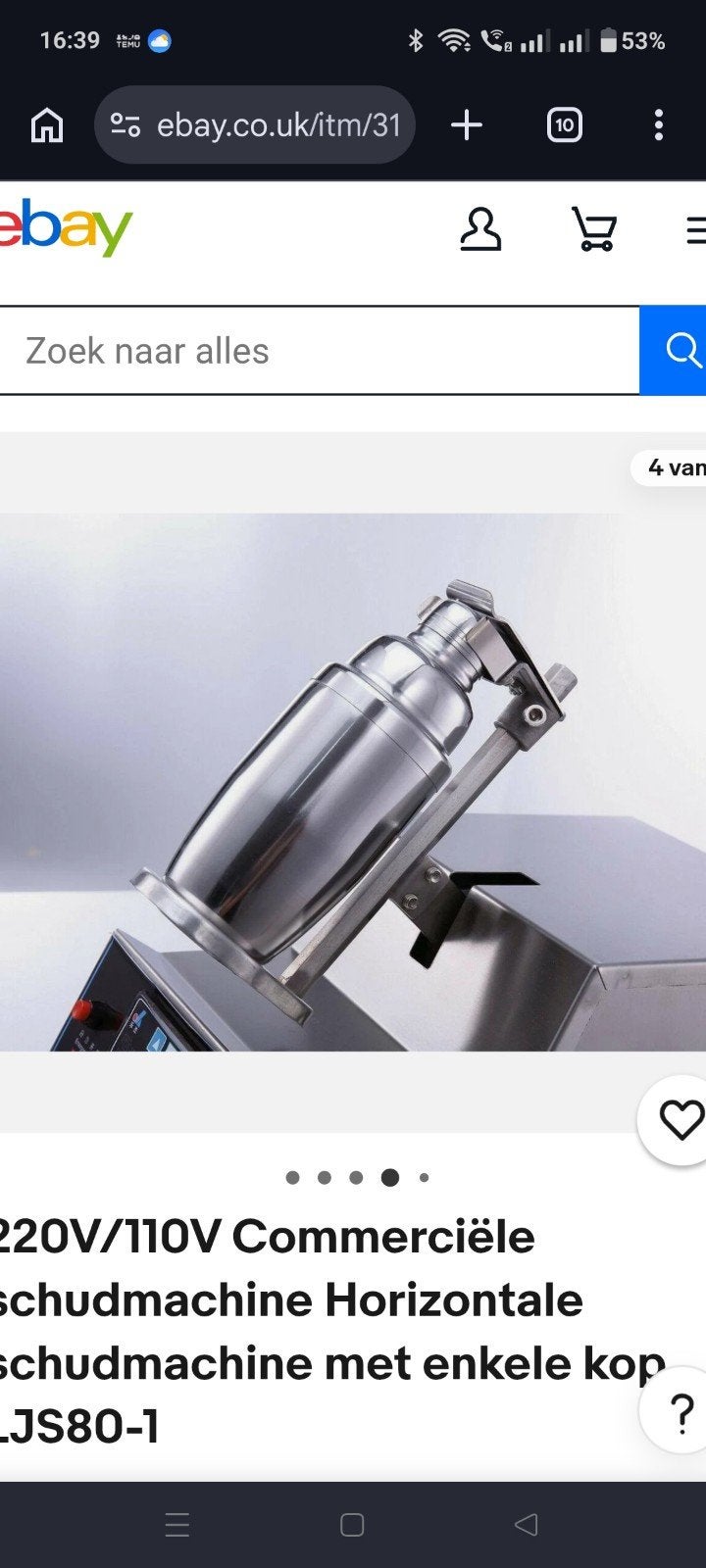 Nieuwe Professionele Cocktail Shaker Machine, Ophalen of Verzenden