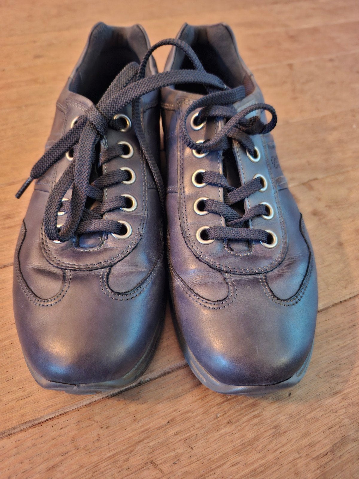 Echt leren Ecco sneakers maat 40, Ecco, Blauw, Ophalen of Verzenden, Zo goed als nieuw