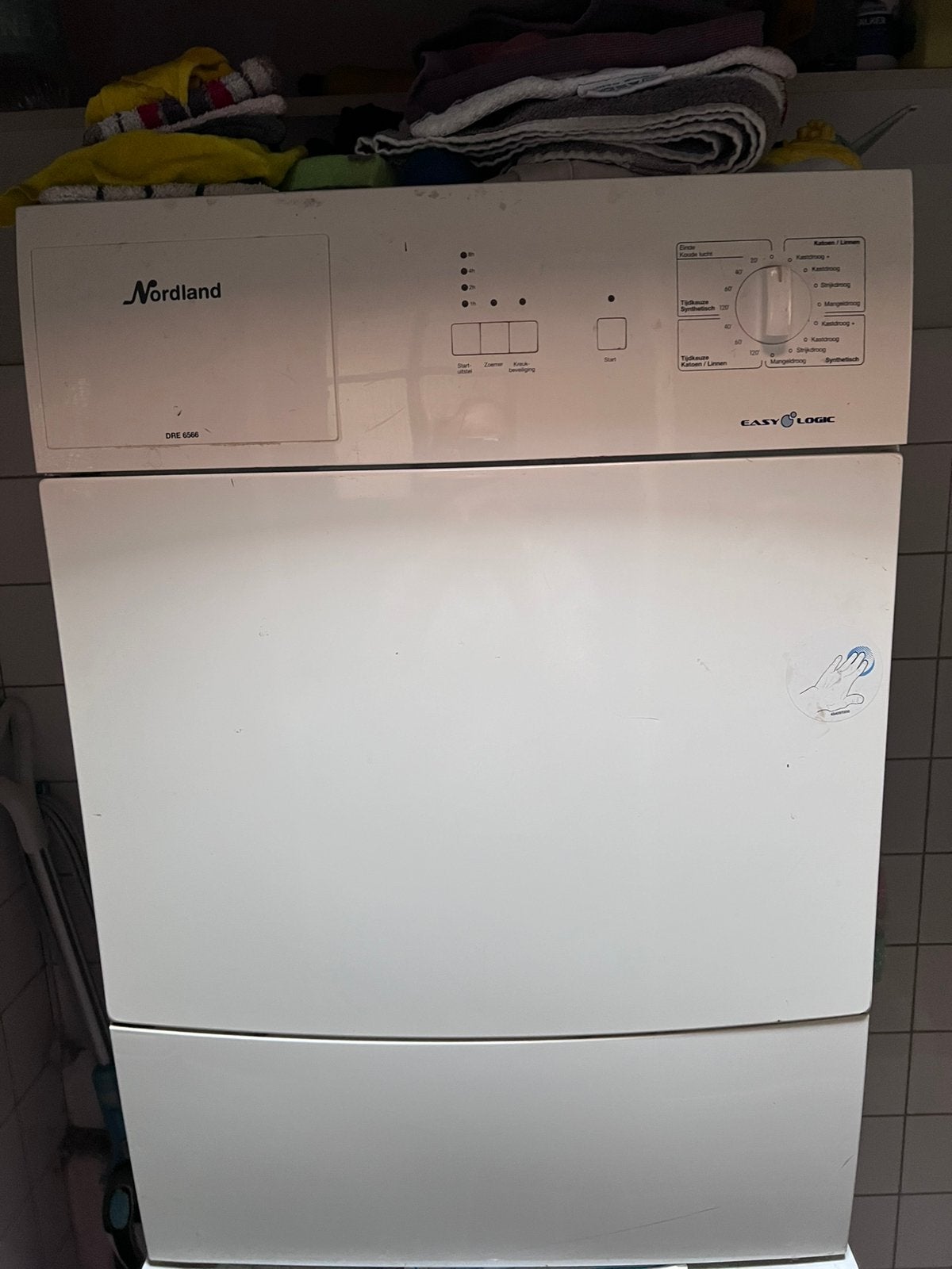 Condensdroger Nordland, Ophalen, 6 tot 8 kg, Gebruikt, Voorlader