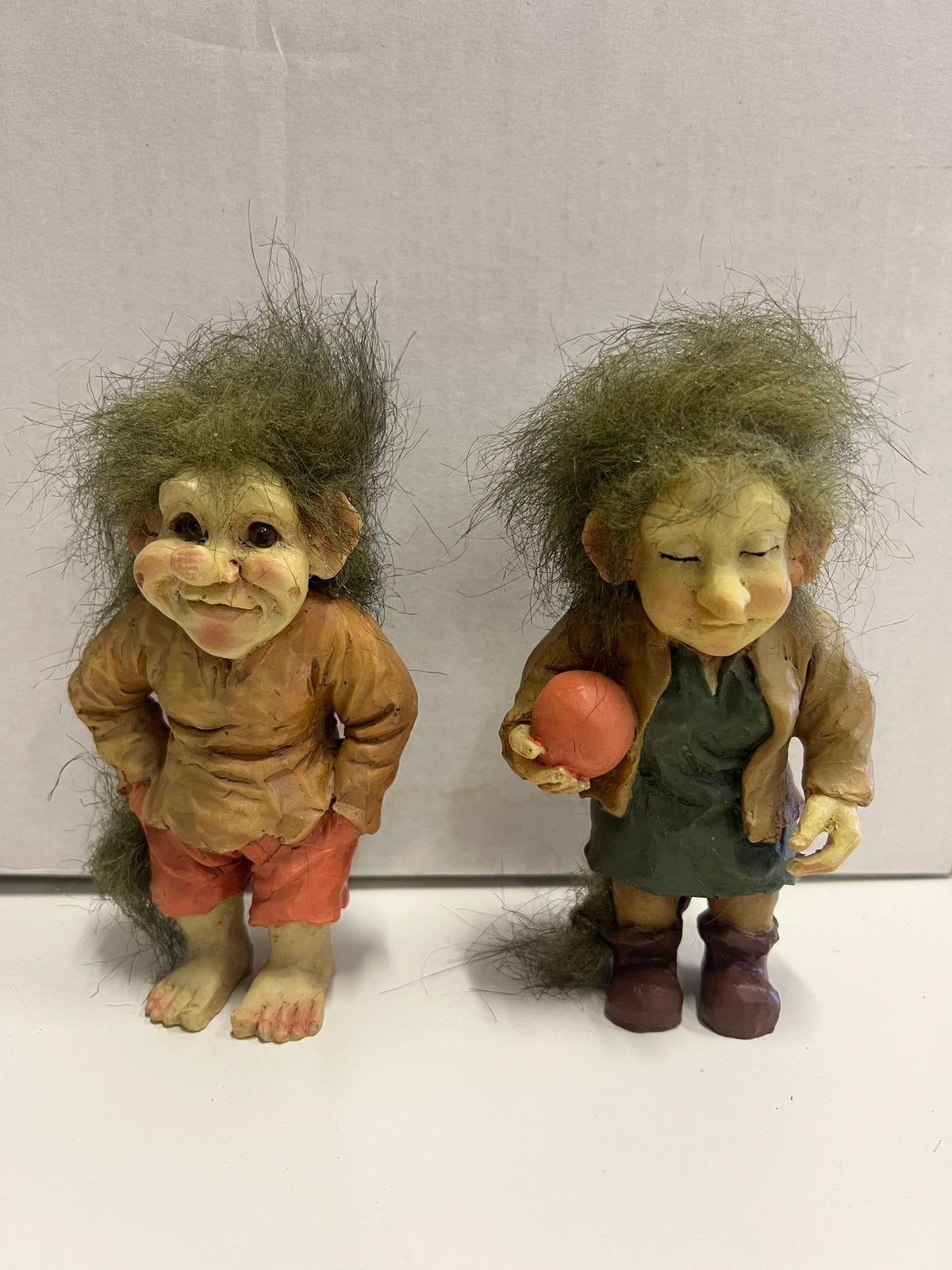 Twee Vintage Troll poppetjes Trol Agora Design Zweden, Ophalen of Verzenden, Zo goed als nieuw