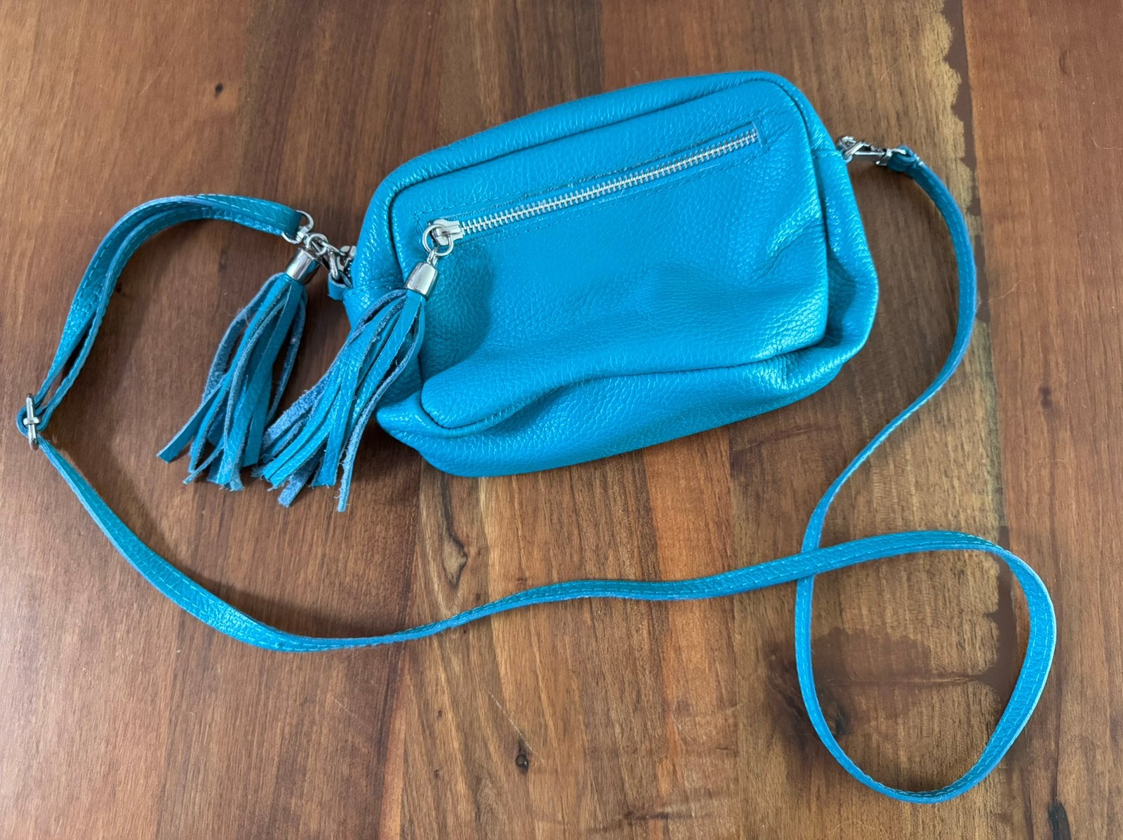 Nieuwe Schoudertasje   genuine leather, Overige merken, Blauw, Nieuw, Ophalen of Verzenden