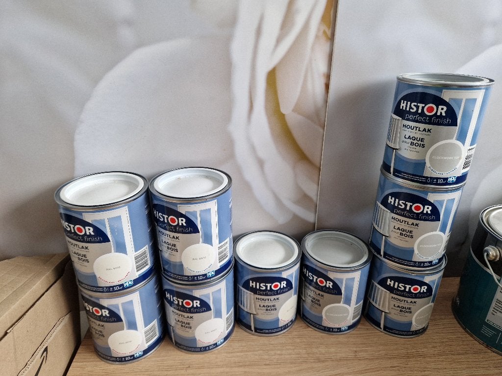Nieuwe Histor perfect finish houtlak diverse kleuren, Ophalen of Verzenden, Nieuw