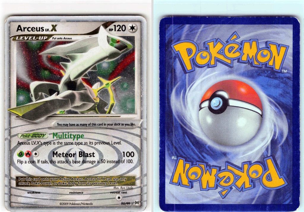 Pokémon kaart: Arceus LV.X (AR 95), Ophalen of Verzenden, Zo goed als nieuw