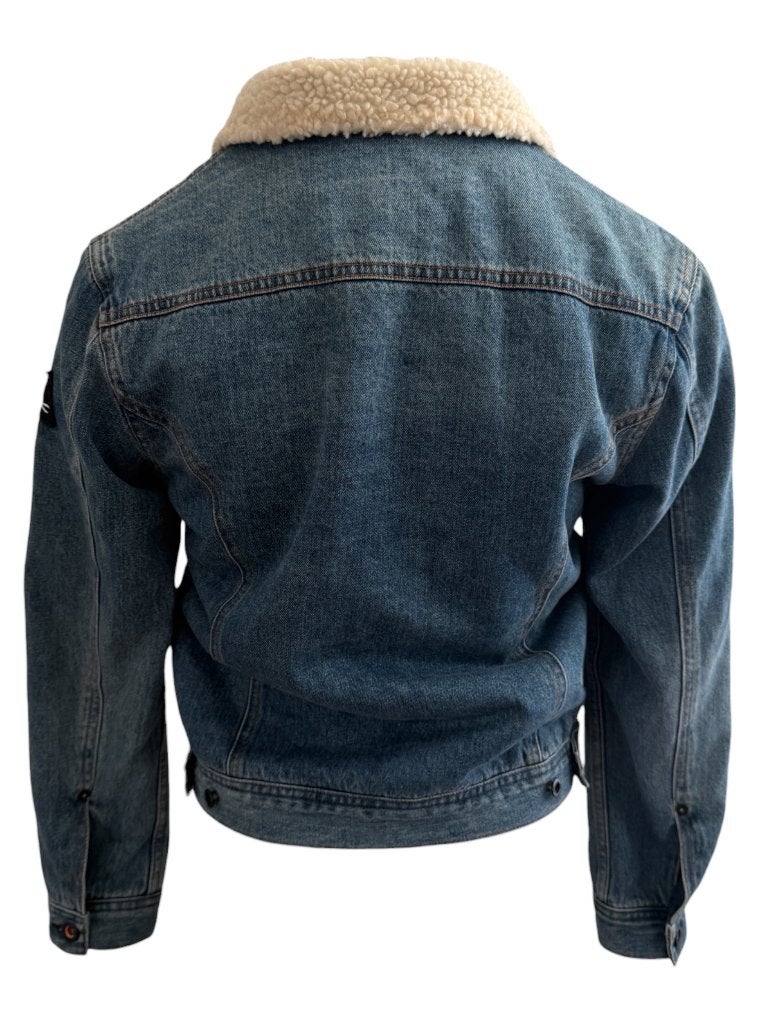 Denham spijkervest S, Blauw, Ophalen of Verzenden, Zo goed als nieuw, Maat 34 (XS) of kleiner