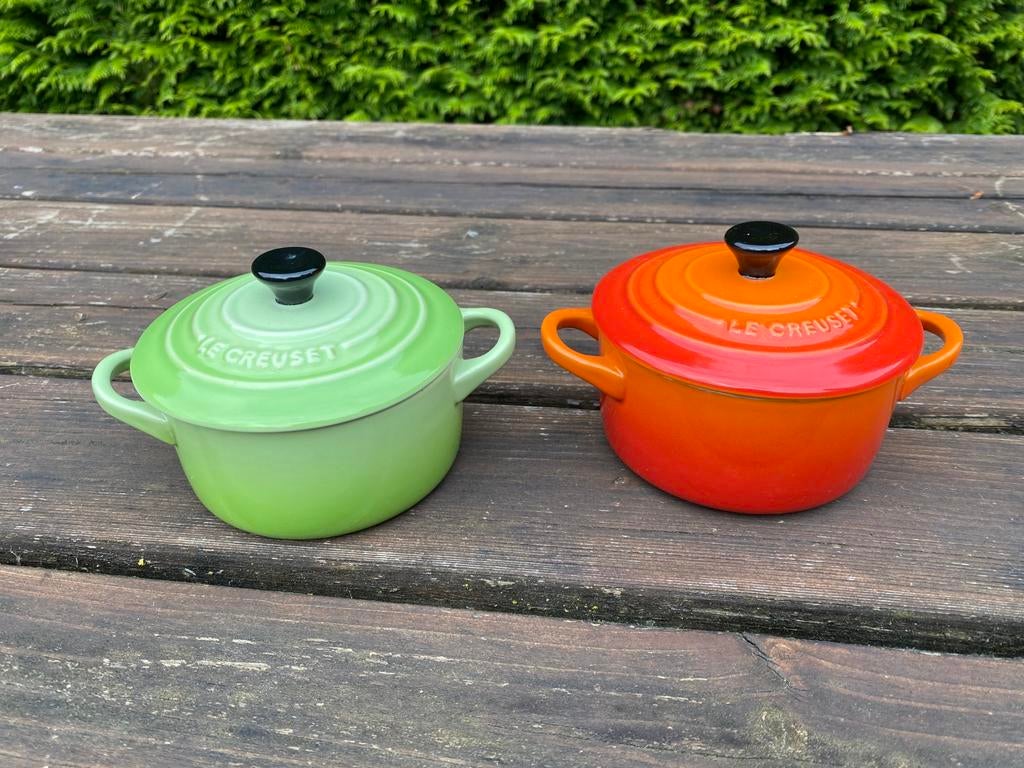 Creuset pannetjes, Ophalen of Verzenden, Overige stijlen, Aardewerk, Schaal of Schalen