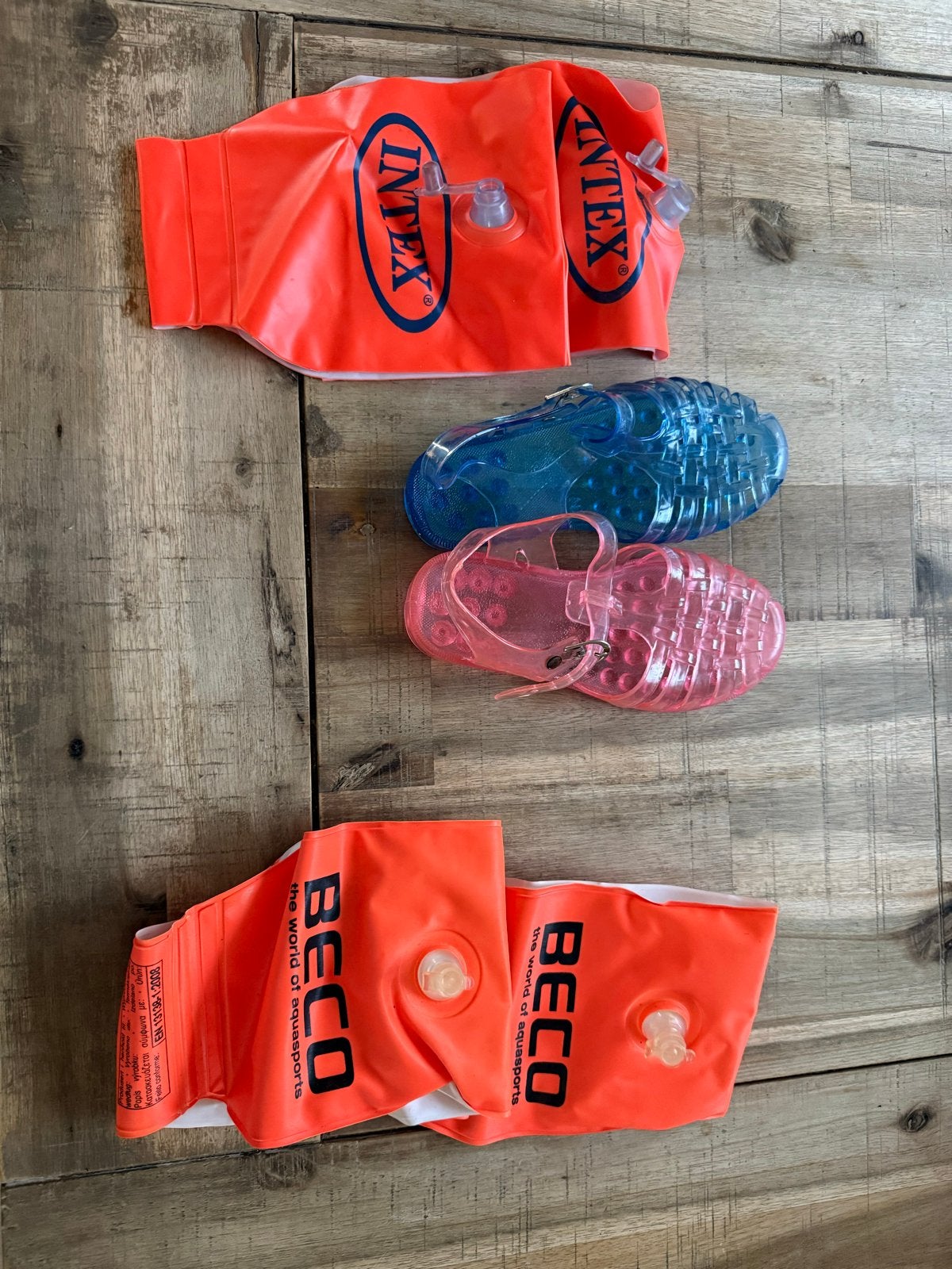 Zwembandjes en waterschoentjes set, Ophalen, Gebruikt