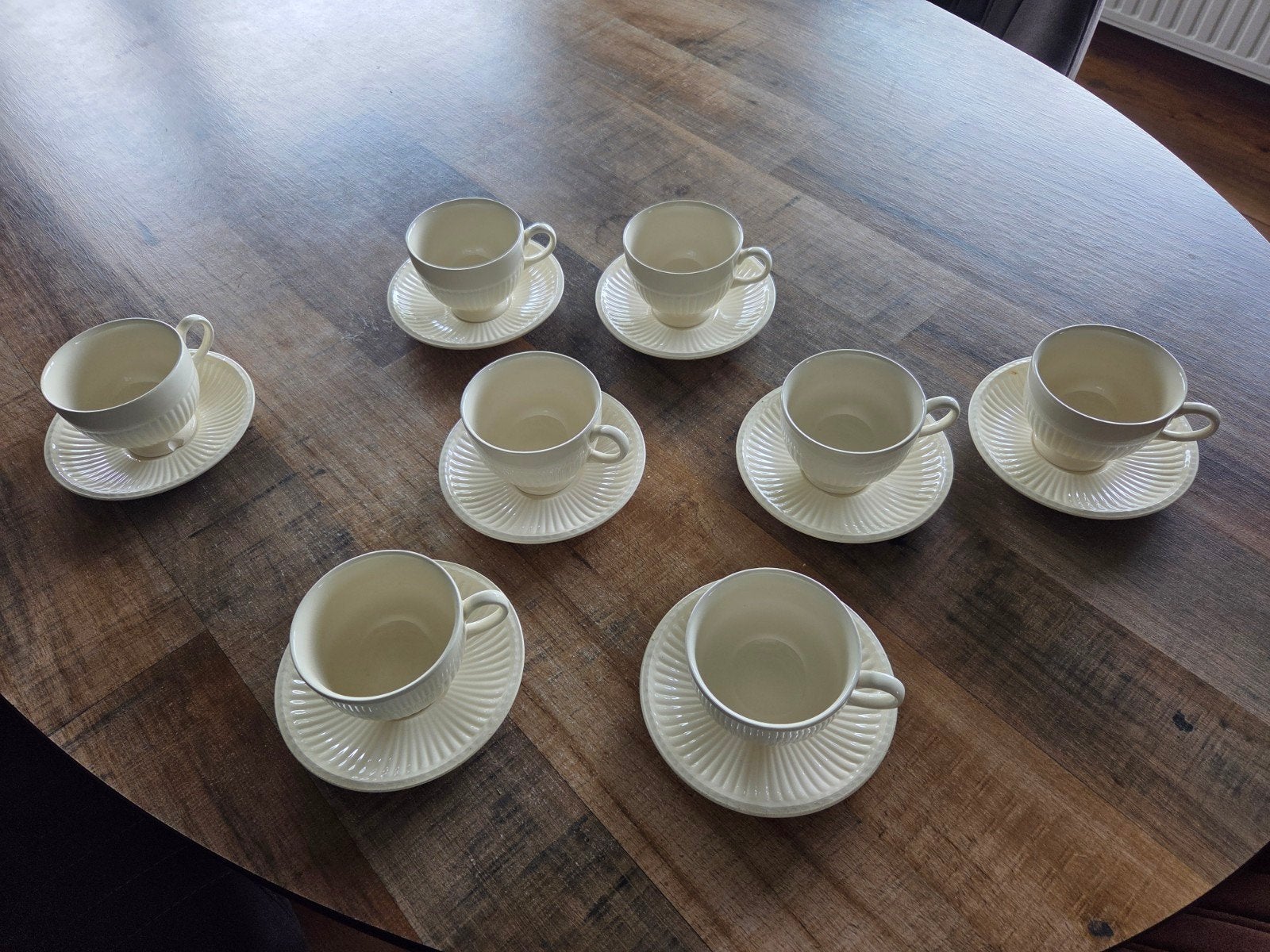 Wedgwood Edme kop en schotel set (8 stuks), Huis en Inrichting, Keuken | Servies, Ophalen of Verzenden
